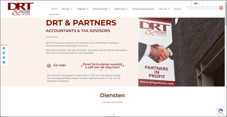 Website Drt en Partners